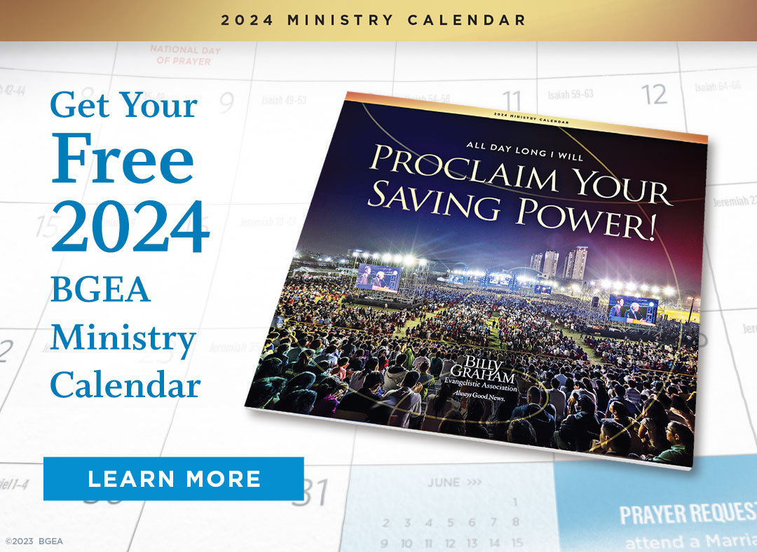 2024 Ministry Calendar Billy Graham Evangelistic Association